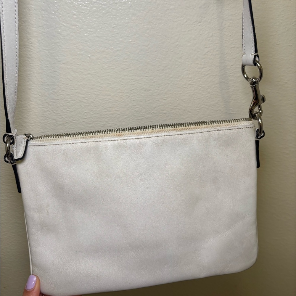 Coach Off-White Perforated Crossbody Bag - Picture 4 of 7